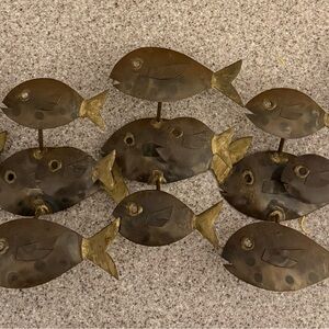 Bronze Fish Wall Art Decor